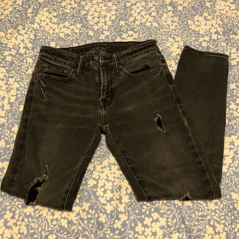 American eagle outfitters black flex jeans (29x30)
